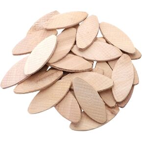 Gadpiparty 100pcs Wood Joining Biscuits for Tenon Machine Compressed Hardwood Boards for Strong Joints for Woodworking Projects and Thin Material Splicing Docking Tool for Accurate Alignment
