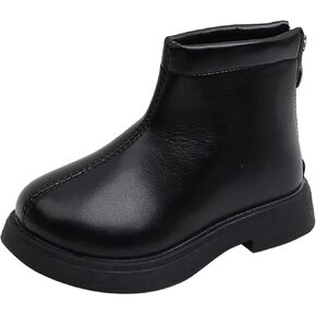 Leopard Rain Boots Girls Kid Shoes Short Boots Short Windproof Girls School Leather Shoes