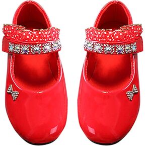Baby Girls Mary Jane Crystal Shoes Toddler Wedding Party Princess Ballet Shoes Solid Casual Shoes Toddler Shoes