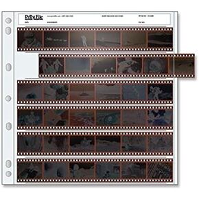 Print File Archival 35mm Size Negative Pages Holds Six Strips of Six Frames, Pa