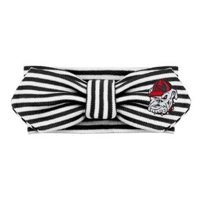 Georgia Bulldogs Striped Hair Knot