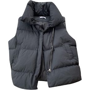 SHAOBGE Jacket and Coat for Women 2022 Autumn Winter Ladies Oversized Solid Puff Padded Vest Popular Coat
