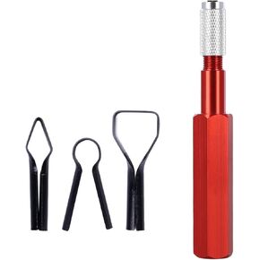 Corner Smoothing Cutter Handle Set with 3 Blades for PVC Floor Welding Aluminum Alloy Electrode Leveler Tool(yellow)