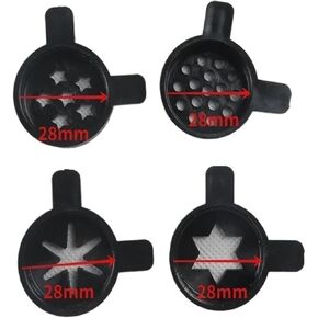 4 Pieces of Spare Parts for The Snowflake Star Shaped Cap Soft Serve Ice Cream Machine Nozzle Cap Inner Diameter 28mm. Shaped Cap