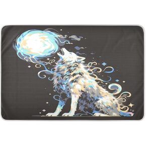 Big Wolfs Extra Large Resuable Changing Pad Covers Highly Absorbent Potty Training Mats Changing Cradle Mattress for Kids Bedwetting 52" L x 34" W