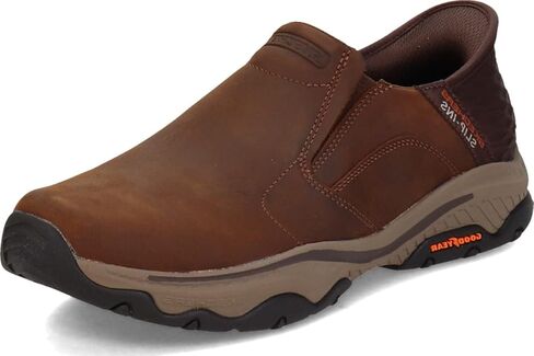 Skechers USA Men's Men's Craster-Lanigan Hands Free Slip-in Moccasin, Brown, 11.5 in Saudi Arabia