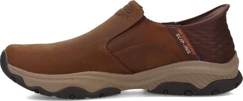 Skechers USA Men's Men's Craster-Lanigan Hands Free Slip-in Moccasin, Brown, 11.5 in Saudi Arabia