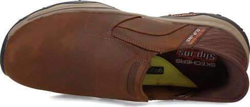 Skechers USA Men's Men's Craster-Lanigan Hands Free Slip-in Moccasin, Brown, 11.5 in Saudi Arabia