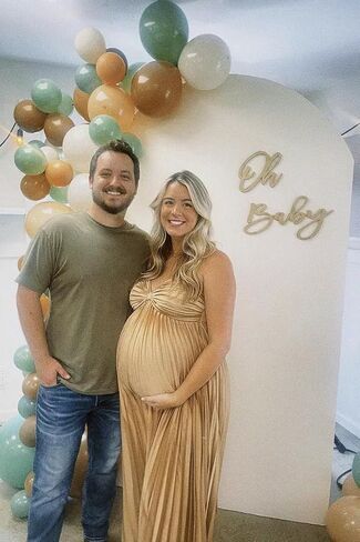 V Neck Satin Dress Maternity Long Bow Midi Dresses Pleated Vestido De Maternidad DI266 in Saudi Arabia