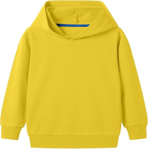 Pullover Hoodie Infant Long Sleeve Hooded Sweatshirt Boy Girl Basic Solid Sports Tops Fall Winter Outfit in Saudi Arabia
