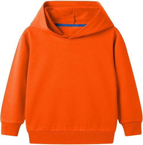 Pullover Hoodie Infant Long Sleeve Hooded Sweatshirt Boy Girl Basic Solid Sports Tops Fall Winter Outfit in Saudi Arabia