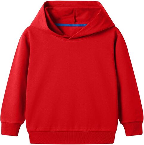 Pullover Hoodie Infant Long Sleeve Hooded Sweatshirt Boy Girl Basic Solid Sports Tops Fall Winter Outfit in Saudi Arabia