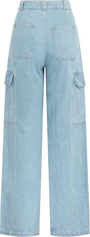 HUDSON Women's High Rise Wide Leg Cargo Jean in Saudi Arabia