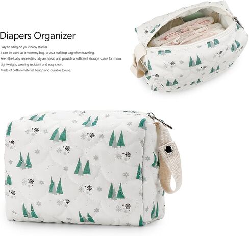 Lmbabter Baby Stroller Storage Bag Diaper Bag Infant Carriages Diaper Organizer Pouches Cotton Mommy Bag for Outdoor (Rainbow) in Saudi Arabia