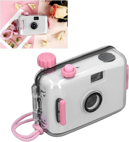35MM Film Camera, Case, Shutter Speed 1/100s F/9 28MM Lens for Snorkeling, Waterfalls, Lakes, Beaches with 1/100s Reusable Film Camera, Small & Lightweight Design in Saudi Arabia