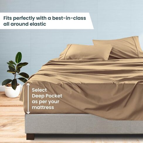 Crib Size 600 Thread Count 100% Pima Cotton 4-Piece Sheet Set, Sateen Weave, with 18-21 Inch Deep Pocket Snug Fit (Navy Blue Solid) in Saudi Arabia