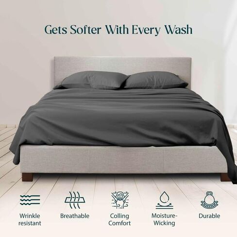 Crib Size 600 Thread Count 100% Pima Cotton 4-Piece Sheet Set, Sateen Weave, with 18-21 Inch Deep Pocket Snug Fit (Navy Blue Solid) in Saudi Arabia