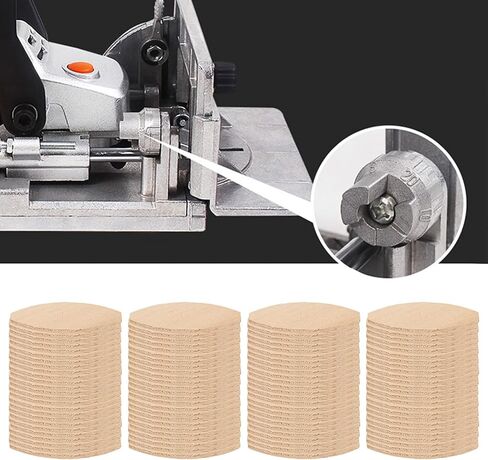 الخشب الانضمام إلى البسكويت ، 100pcs Beech 0# 10# 20# Wood Board Docking Tool Association مع أداء لاصق أفضل لـ Woodworking (0#) in Kuwait