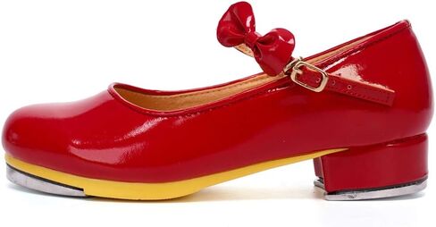 SWDZM Women's & Girl's Jazz Tap Dance Shoes Tap-Flex Patent Leather Tap Shoe,WX-208 in Saudi Arabia