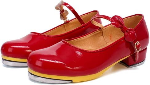 SWDZM Women's & Girl's Jazz Tap Dance Shoes Tap-Flex Patent Leather Tap Shoe,WX-208 in Saudi Arabia