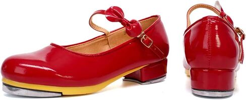 SWDZM Women's & Girl's Jazz Tap Dance Shoes Tap-Flex Patent Leather Tap Shoe,WX-208 in Saudi Arabia