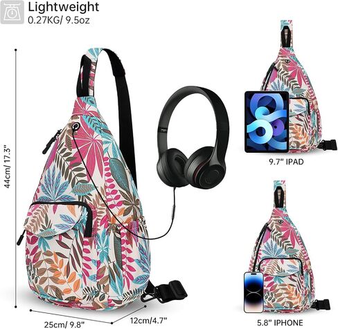 HAWEE Convertible Chest Backpack for Women Pineapple Rope Sling Purse for Gym Sports Travel Camping in Kuwait