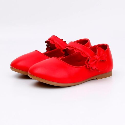 Toddler Girls Dress Shoes Flower Girl Little Kids Mary Jane Ballet Flats Bow Wedding School Party Girls Dress Shoes in Saudi Arabia