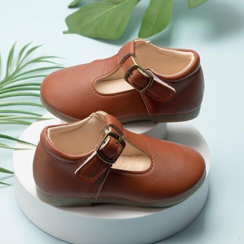 Toddler Girl Mary Jane Dress Shoes School Oxford Flats for Girl Wedding Party Shoes T-Strap Uniform Shoes in Kuwait