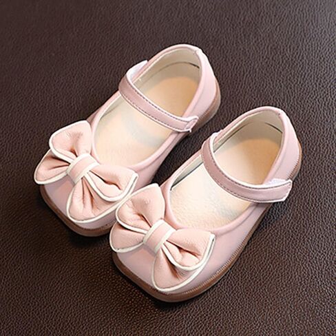 Girls Dress Shoes with Bow Toddler Flower Girls Shoes Mary Jane Flats for Party School Wedding Toddler Princess Shoes in Saudi Arabia