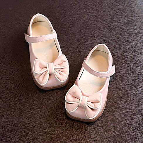 Girls Dress Shoes with Bow Toddler Flower Girls Shoes Mary Jane Flats for Party School Wedding Toddler Princess Shoes in Saudi Arabia