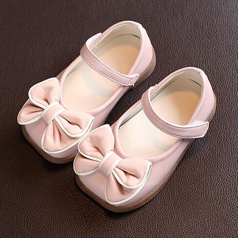 Girls Dress Shoes with Bow Toddler Flower Girls Shoes Mary Jane Flats for Party School Wedding Toddler Princess Shoes in Saudi Arabia