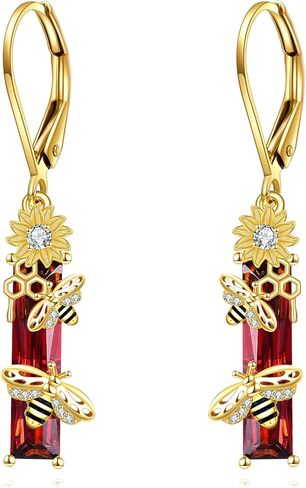 Heart Dangle Earrings with Filigree Vintage Red Coral Drop Earrings S925 Sterling Silver Sensitive Mothers' Day Jewelry Gift for Girlfriend, Wife, Mom in Kuwait