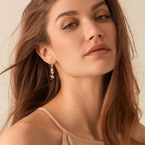 Heart Dangle Earrings with Filigree Vintage Red Coral Drop Earrings S925 Sterling Silver Sensitive Mothers' Day Jewelry Gift for Girlfriend, Wife, Mom in Kuwait