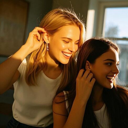Heart Dangle Earrings with Filigree Vintage Red Coral Drop Earrings S925 Sterling Silver Sensitive Mothers' Day Jewelry Gift for Girlfriend, Wife, Mom in Kuwait