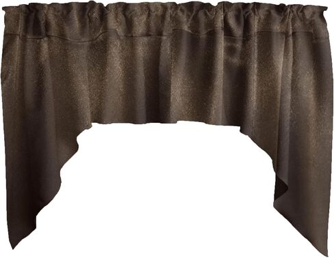 Solid Shiny Satin Swag Window Valance Home Décor Bedroom Nursery Kitchen Window (Purple) in Saudi Arabia
