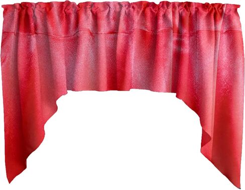 Solid Shiny Satin Swag Window Valance Home Décor Bedroom Nursery Kitchen Window (Purple) in Saudi Arabia