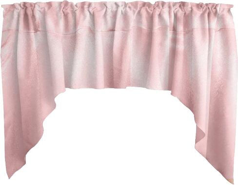 Solid Shiny Satin Swag Window Valance Home Décor Bedroom Nursery Kitchen Window (Purple) in Saudi Arabia