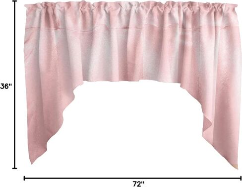 Solid Shiny Satin Swag Window Valance Home Décor Bedroom Nursery Kitchen Window (Purple) in Saudi Arabia