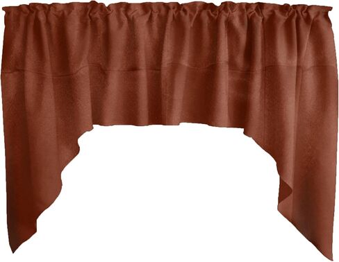 Solid Shiny Satin Swag Window Valance Home Décor Bedroom Nursery Kitchen Window (Purple) in Saudi Arabia