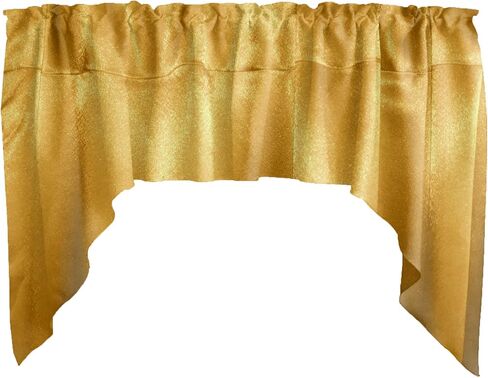 Solid Shiny Satin Swag Window Valance Home Décor Bedroom Nursery Kitchen Window (Purple) in Saudi Arabia