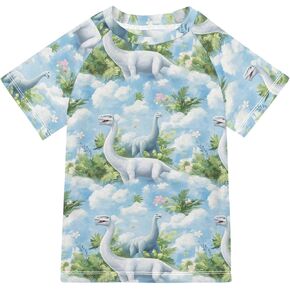 Rash Guard Bathing Suit Girls Short Sleeve Kids Rash Guard Swim Girls