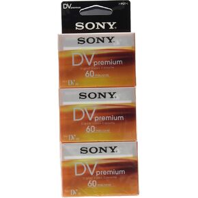 Sony 5DVM60PRR Premium Digital Video Cassette Brick (5-Pack)