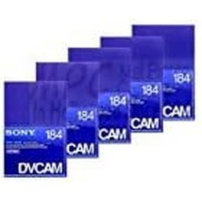 Sony 5 Pack HDV/DV & DVCAM Tapes, 184 Min Each, Blue