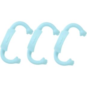 3Pcs Soft Silicone Bottle Handle Grip Comfortable Milk Bottle Accessories for Fit for Feeding Bottles Encourages Independent Drinking