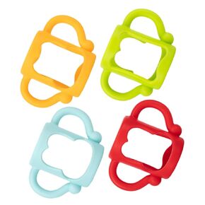 Totority 4pcs Silicone Bottle Handles Ergonomic Grip Holders for Feeding Bottles Comfortable and Protective Design