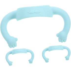 3Pcs Silicone Bottle Handles Ergonomic Grip for Easy Feeding Newborn Accessories Compatible with Standard Milk Bottles Durable and Easy to Clean