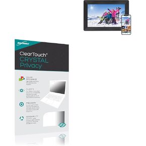 BoxWave Screen Protector Compatible with Fuomorz Digital Picture Frame - ClearTouch Crystal Privacy (2-Pack), Privacy Screen Protector Flexible Film Clear