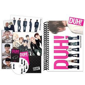 P1Harmony - 8th Mini Album DUH! D Ver. Photobook R + Folded Poster + Frame Photo + Sticker + Unit Photo Card + 3 Extra Photocards