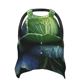Bright Cabbage Baby Car Seat Canopy Cover, Multi Use Breathable Nursing Breastfeeding Covers for Mom Soft Stroller Sun Shade Newborn Shower Gift