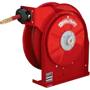 Reelcraft A5825-OLP - 1/2" x 25 ft. 300 psi, Air/Water Reel with Hose
